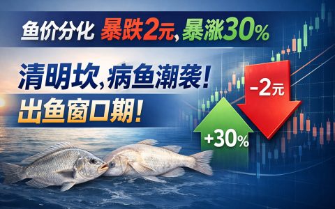 【鱼价】冰火两重天！暴跌2元，暴涨30%；病鱼潮袭！出鱼窗口期！