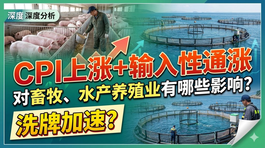 【行业分析】CPI上涨+输入性通涨对畜牧、水产养殖业有哪些影响？洗牌加速？