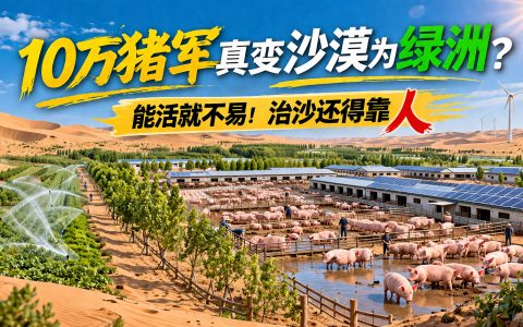 【养猪】10万猪军真变沙漠为绿洲？能活就不易！治沙还得靠人