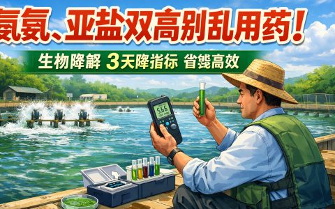 【调水】氨氮、亚盐双高别乱用药！生物降解，3天降指标，省钱高效