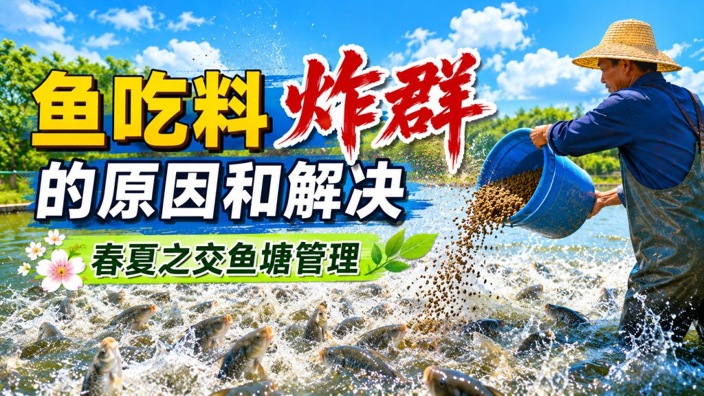 【鱼塘管理】鱼吃料炸群的原因和解决，春夏之交鱼塘管理